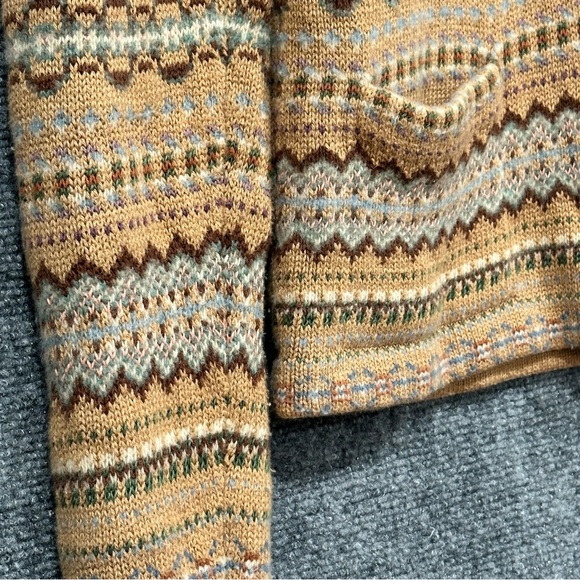 Lauren Ralph Lauren fair isle cashmere angora blend cardigan sweater size SMALL - Picture 7 of 14